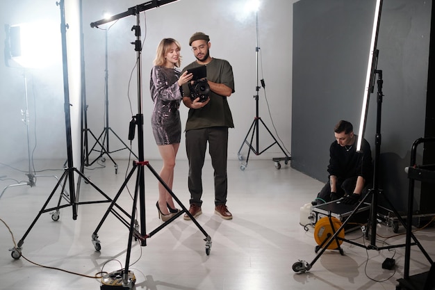 Product photography studio setup with professional lighting equipment